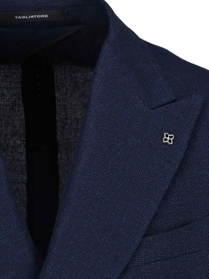 Tagliatore Double-Breasted Blazer – Navy Blue Blauw