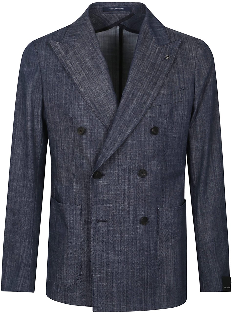 Tagliatore Montecarlo Jacket Blue Blauw