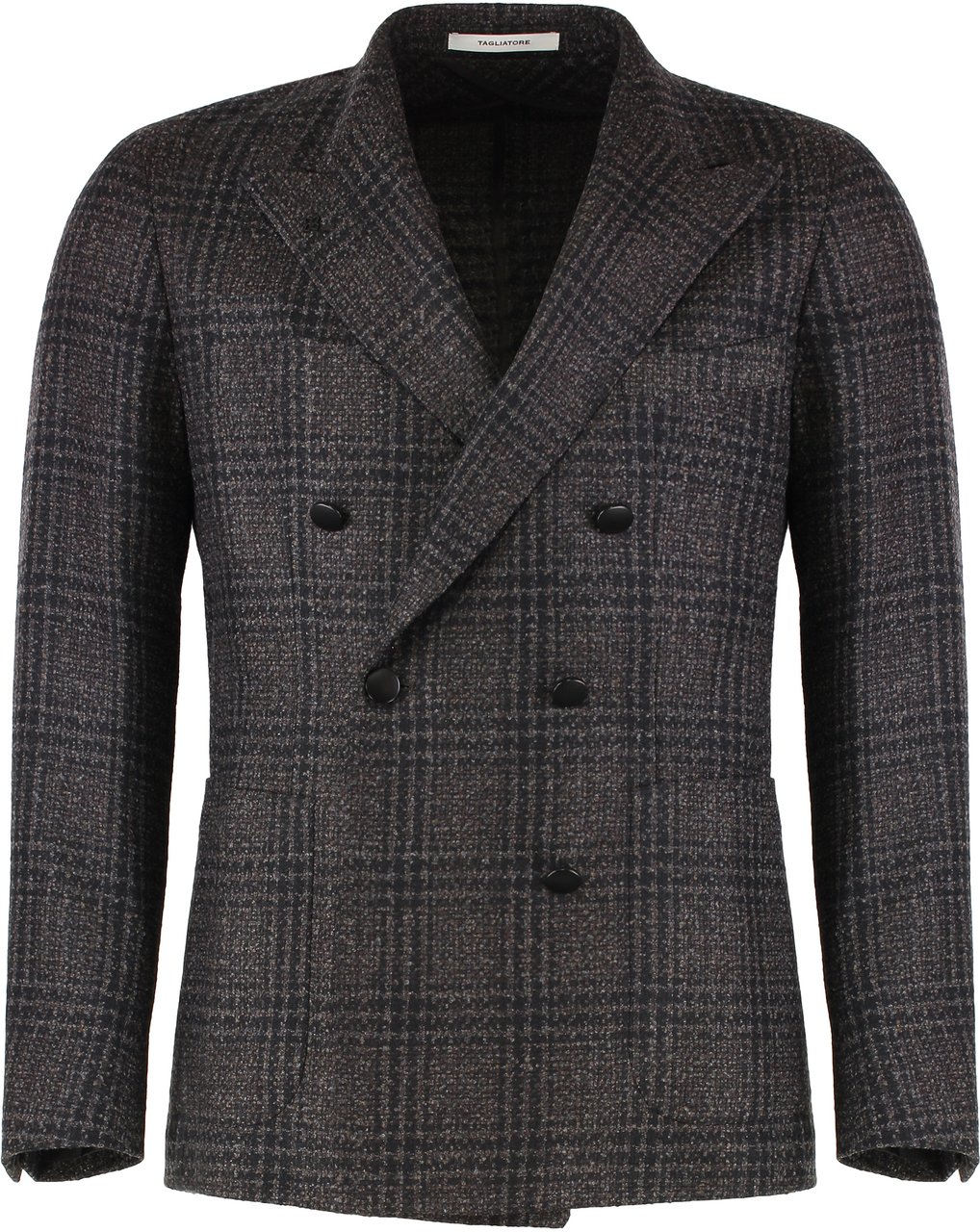 Tagliatore Double-breasted wool jacket Bruin