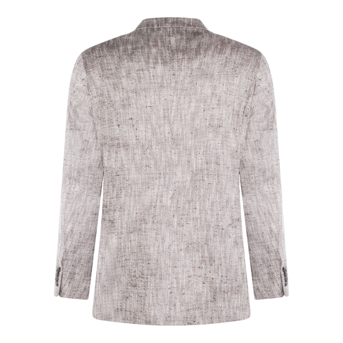 Tagliatore Structured Beige Jacket with Design Grijs