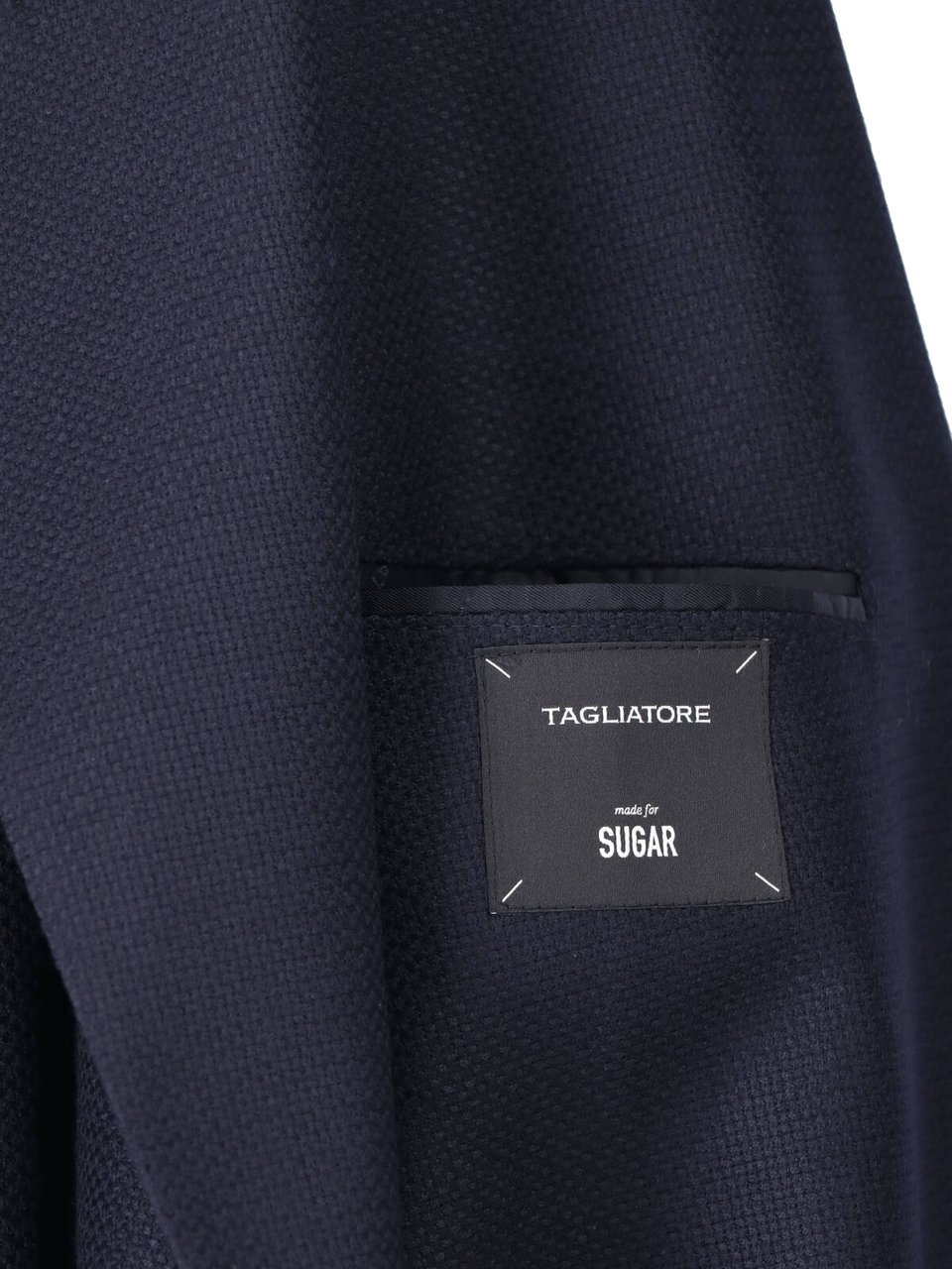 Tagliatore Navy Blue Virgin Wool Blazer Blauw