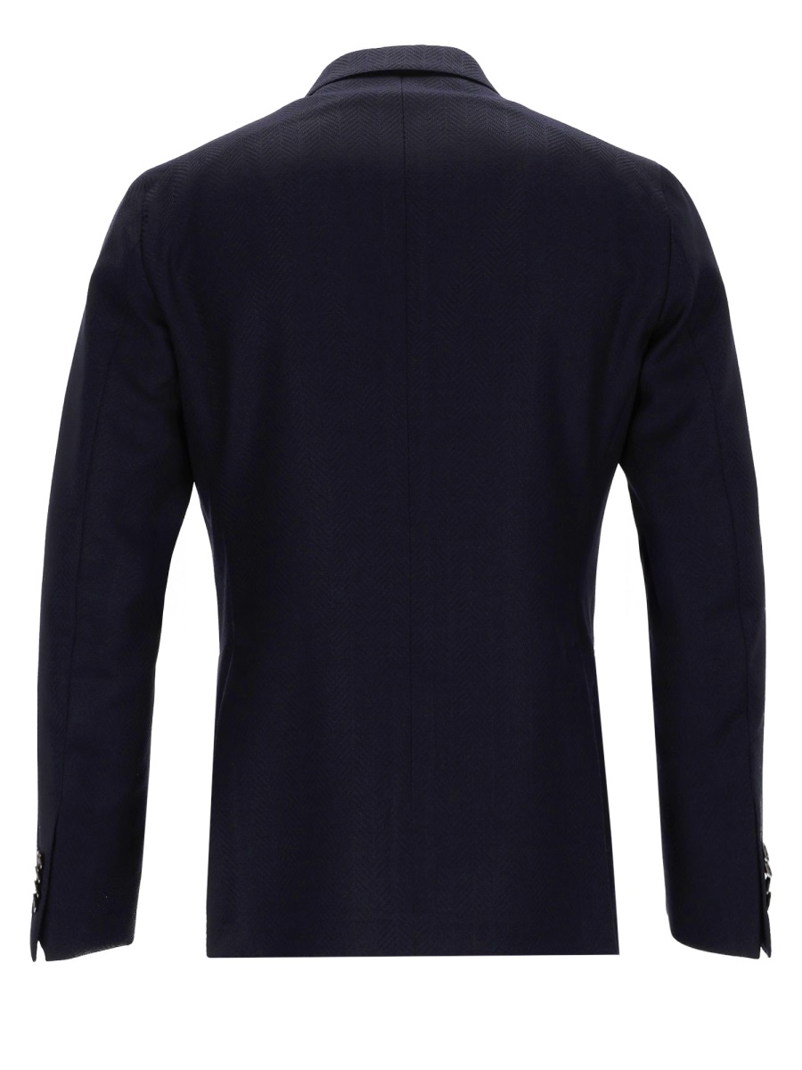 Tagliatore Montecarlo Virgin Wool Structured Blazer Zwart