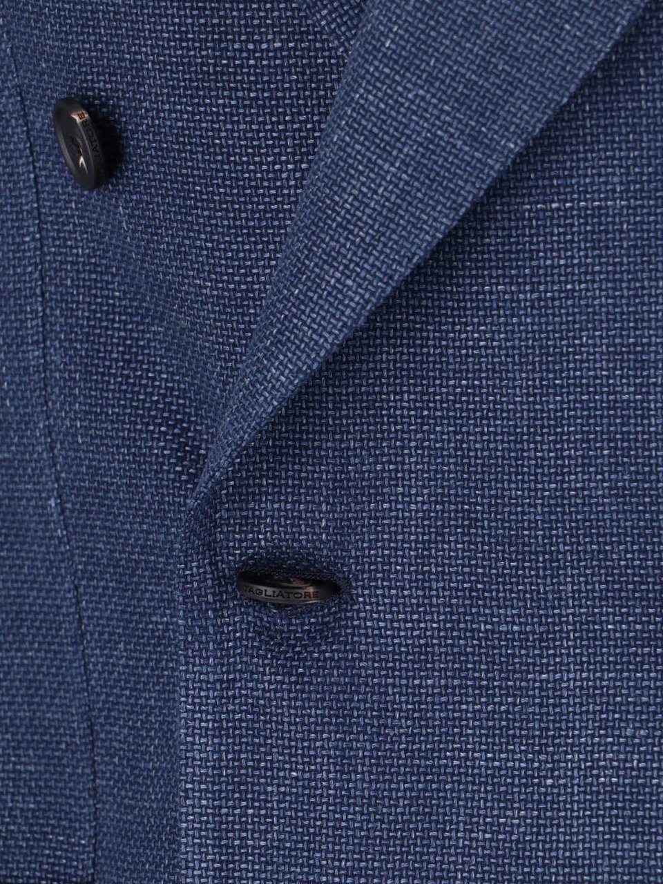 Tagliatore Tailored Black Jacket With Notched Lapel And Flap Pockets Blauw