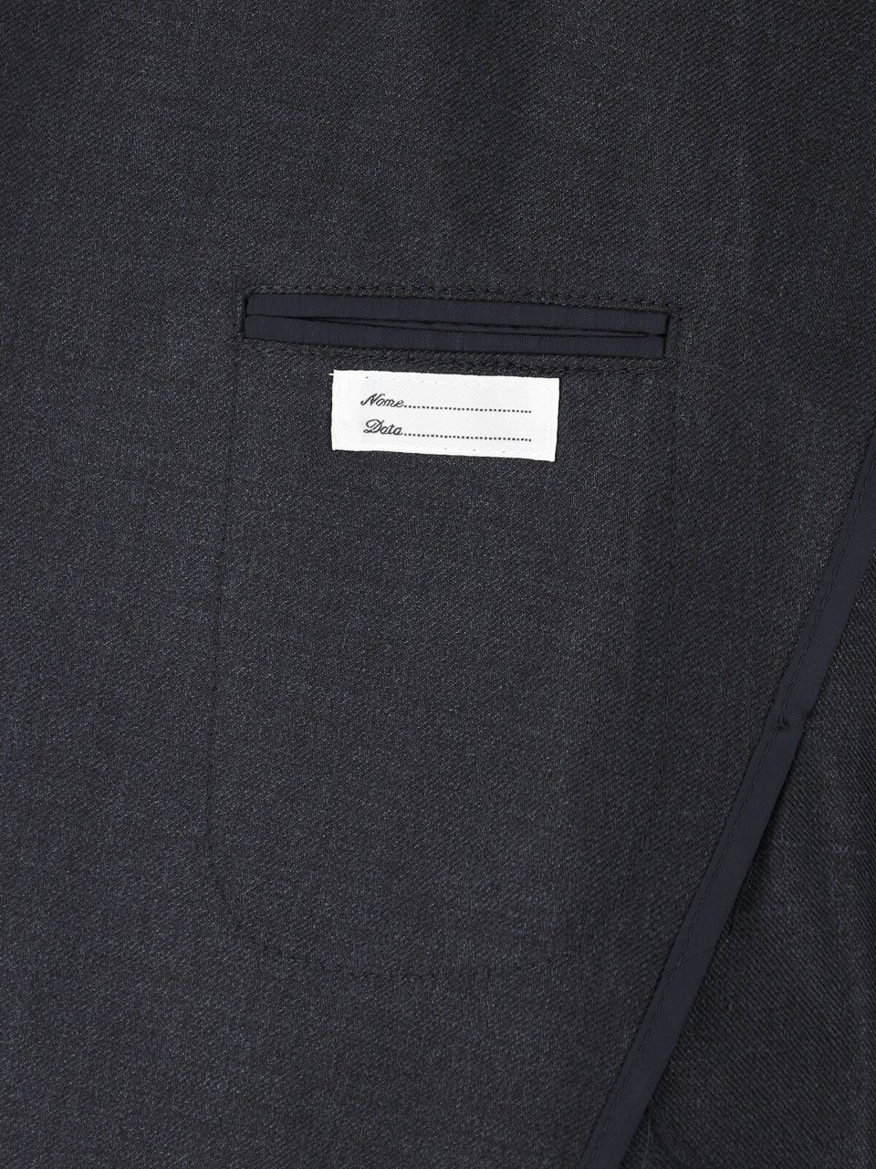 Tagliatore Blue Structured Double-Breasted Notch Lapel Jacket Zwart