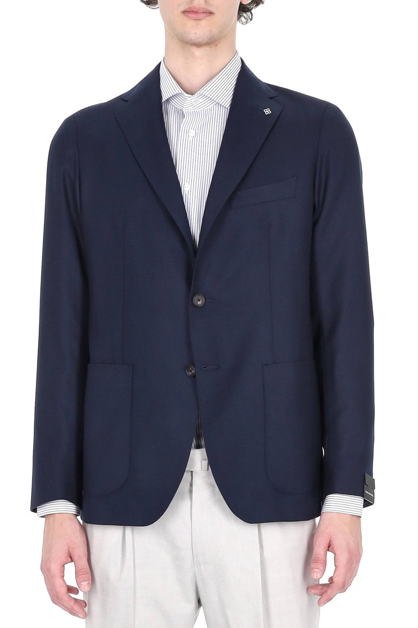 Tagliatore Montecarlo Lightweight Cashmere Blazer Zwart