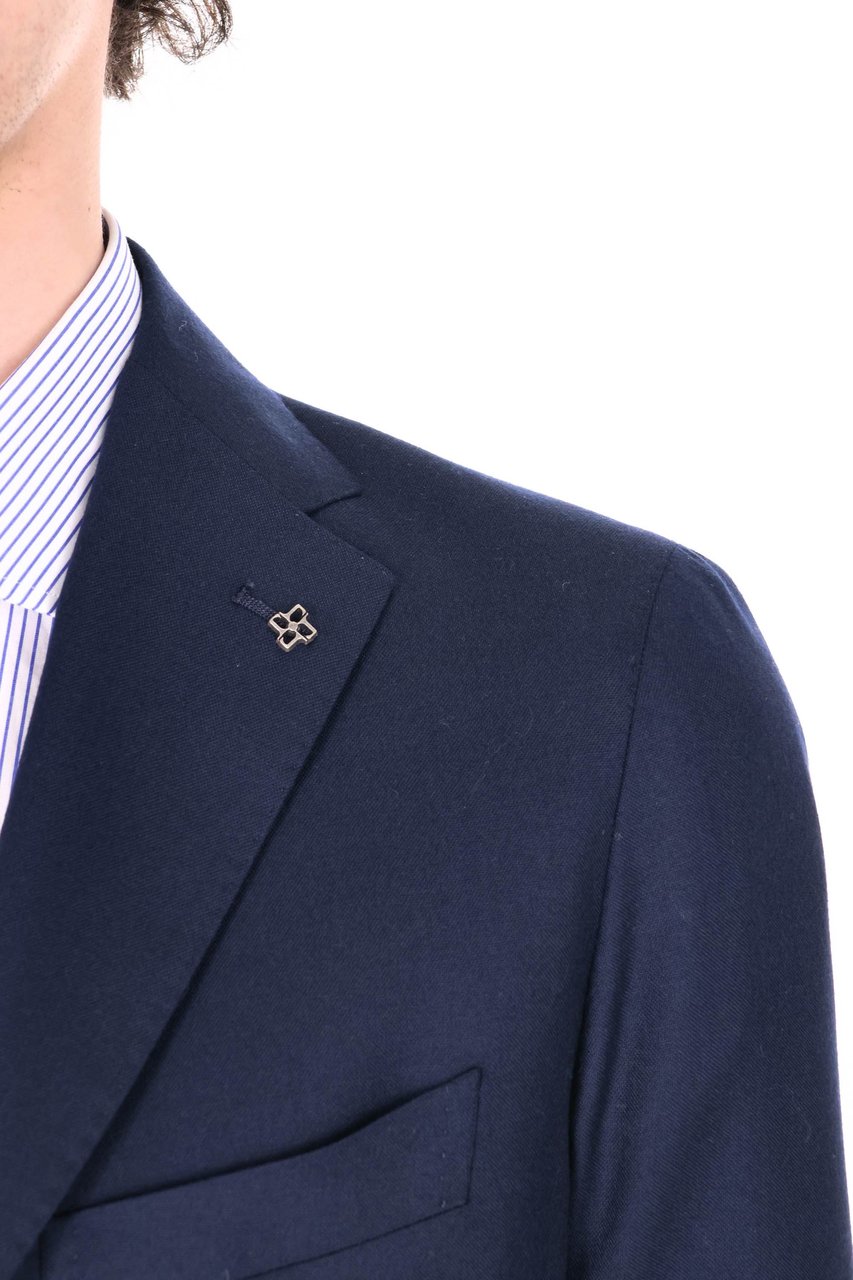 Tagliatore Montecarlo Lightweight Cashmere Blazer Zwart