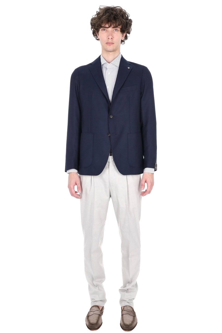 Tagliatore Montecarlo Lightweight Cashmere Blazer Zwart