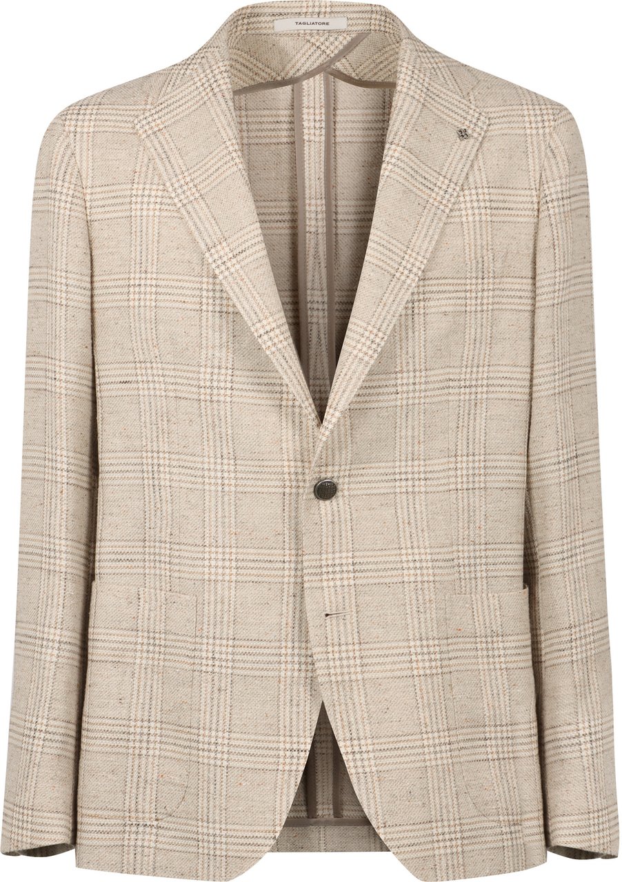 Tagliatore Prince of Wales checked jacket Beige