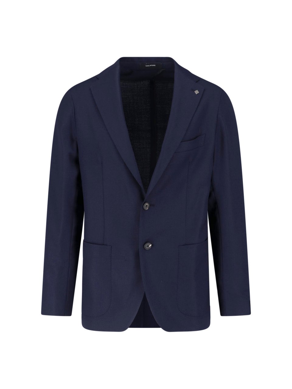 Tagliatore Navy Blue Virgin Wool Blazer Blauw