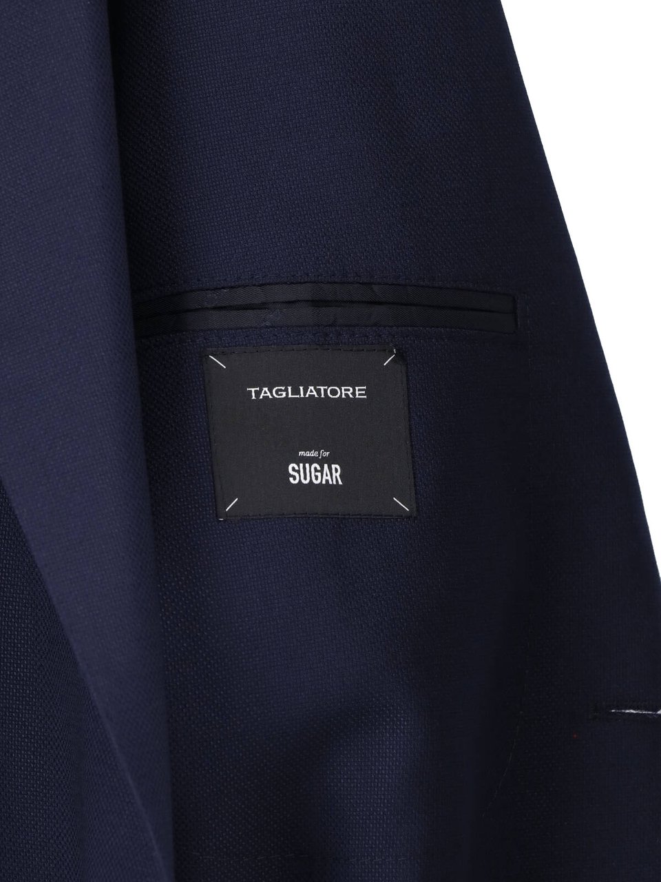 Tagliatore Navy Blue Virgin Wool Blazer Blauw