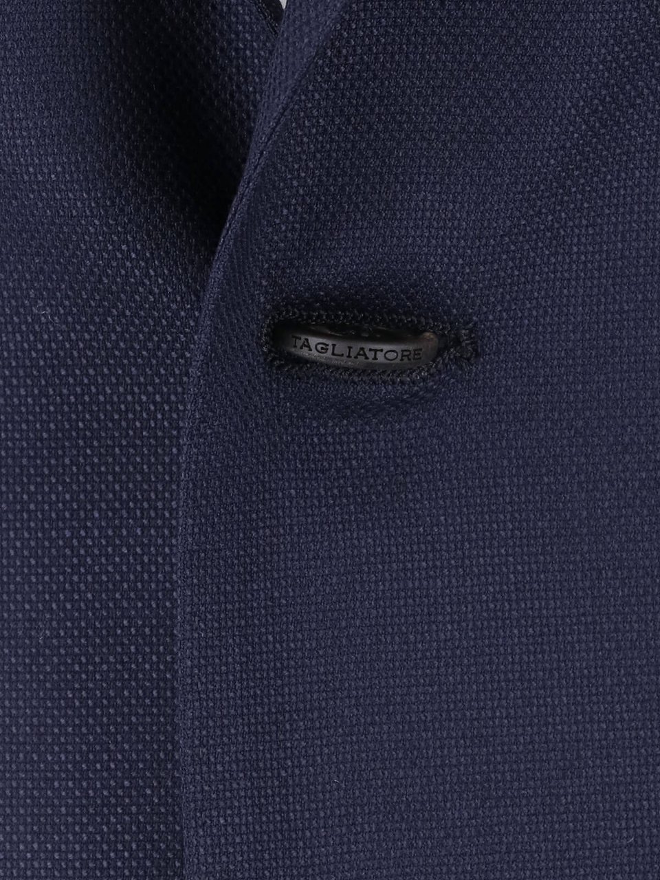 Tagliatore Navy Blue Virgin Wool Blazer Blauw