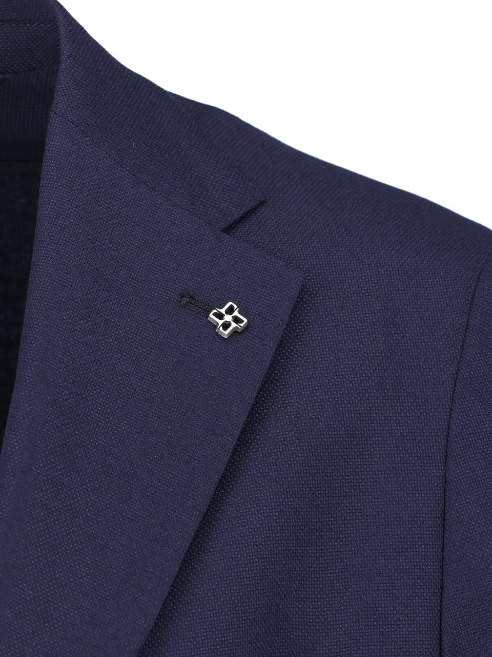 Tagliatore Navy Blue Virgin Wool Blazer Blauw
