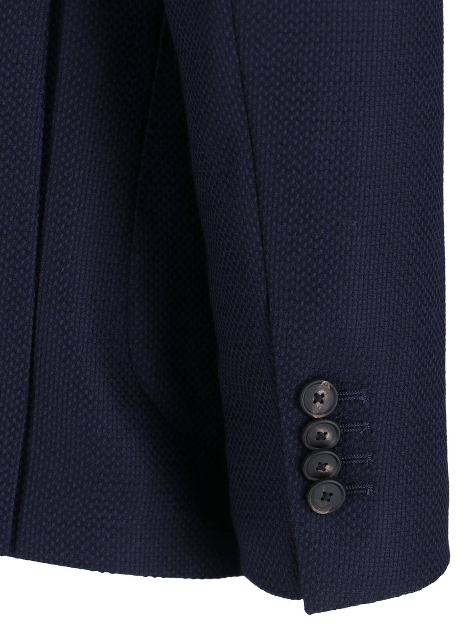 Tagliatore Navy Virgin Wool Single-Breasted Blazer Blauw