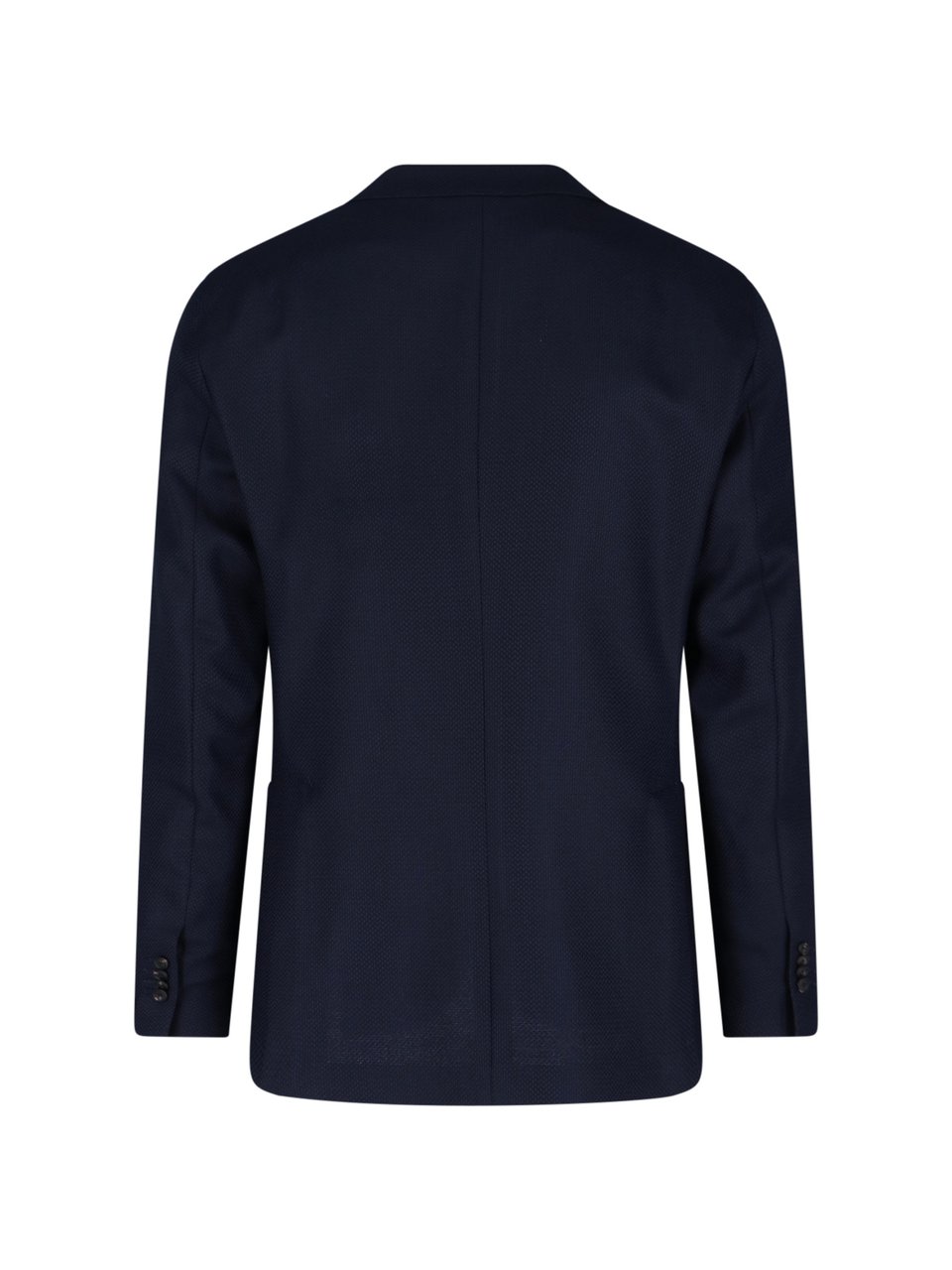 Tagliatore Navy Virgin Wool Single-Breasted Blazer Blauw