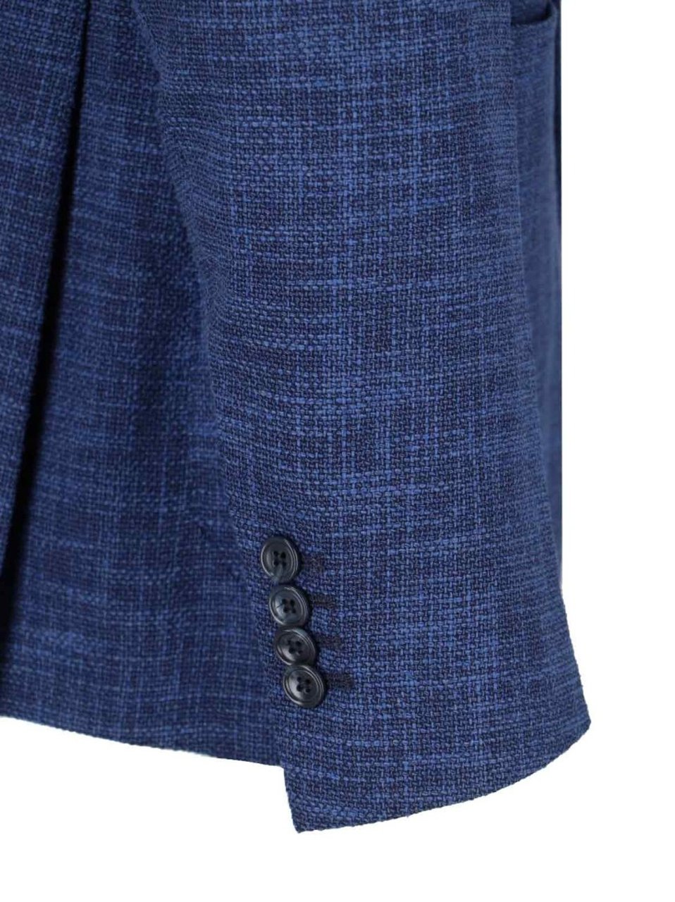 Tagliatore Single-Breasted Blazer – Blue Mélange Blauw