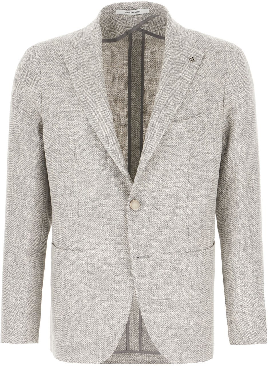 Tagliatore Tagliatore Embroidered wool blend blazer Divers