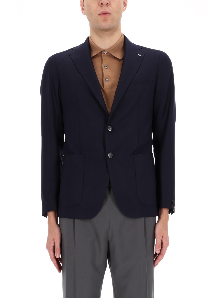 Tagliatore Single-Breasted Blazer – Blue Blauw