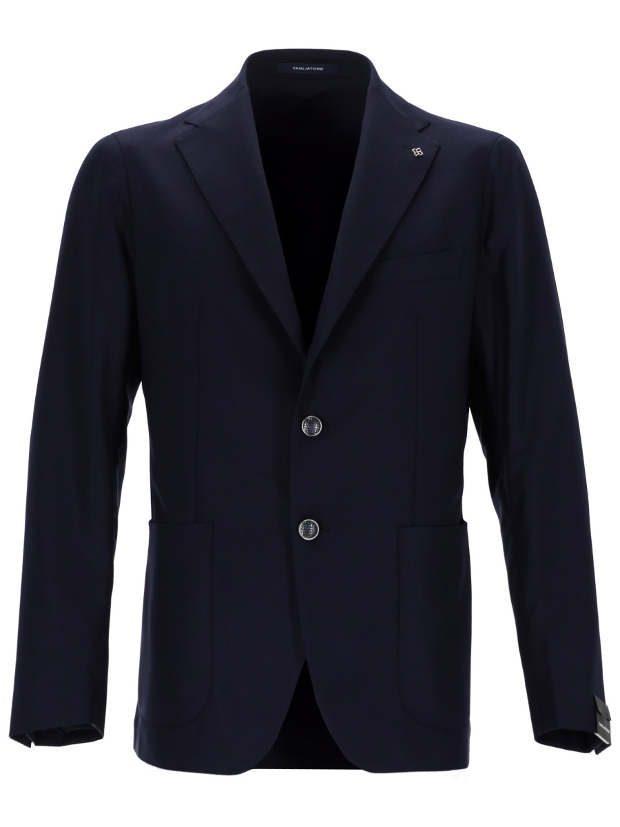 Tagliatore Single-Breasted Blazer – Blue Blauw