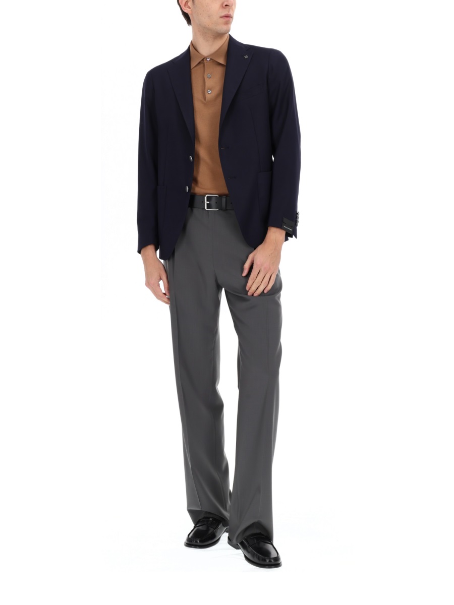 Tagliatore Single-Breasted Blazer – Blue Blauw