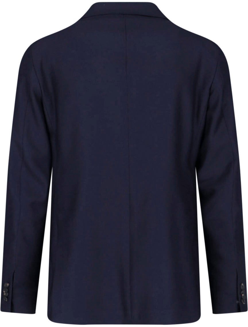 Tagliatore Single-Breasted Blazer – Blue Blauw