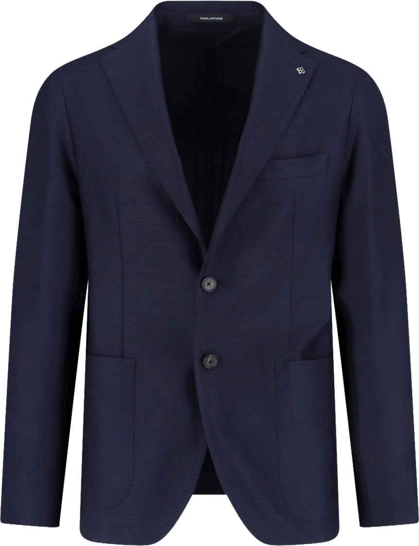 Tagliatore Single-Breasted Blazer – Blue Blauw