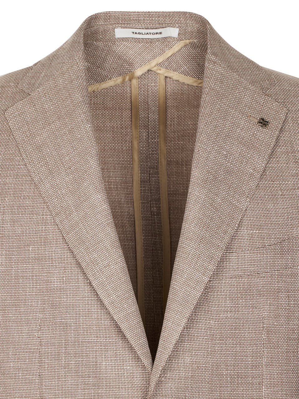 Tagliatore Tailored Dove Grey Jacket with Classic Notch Lapel Grijs