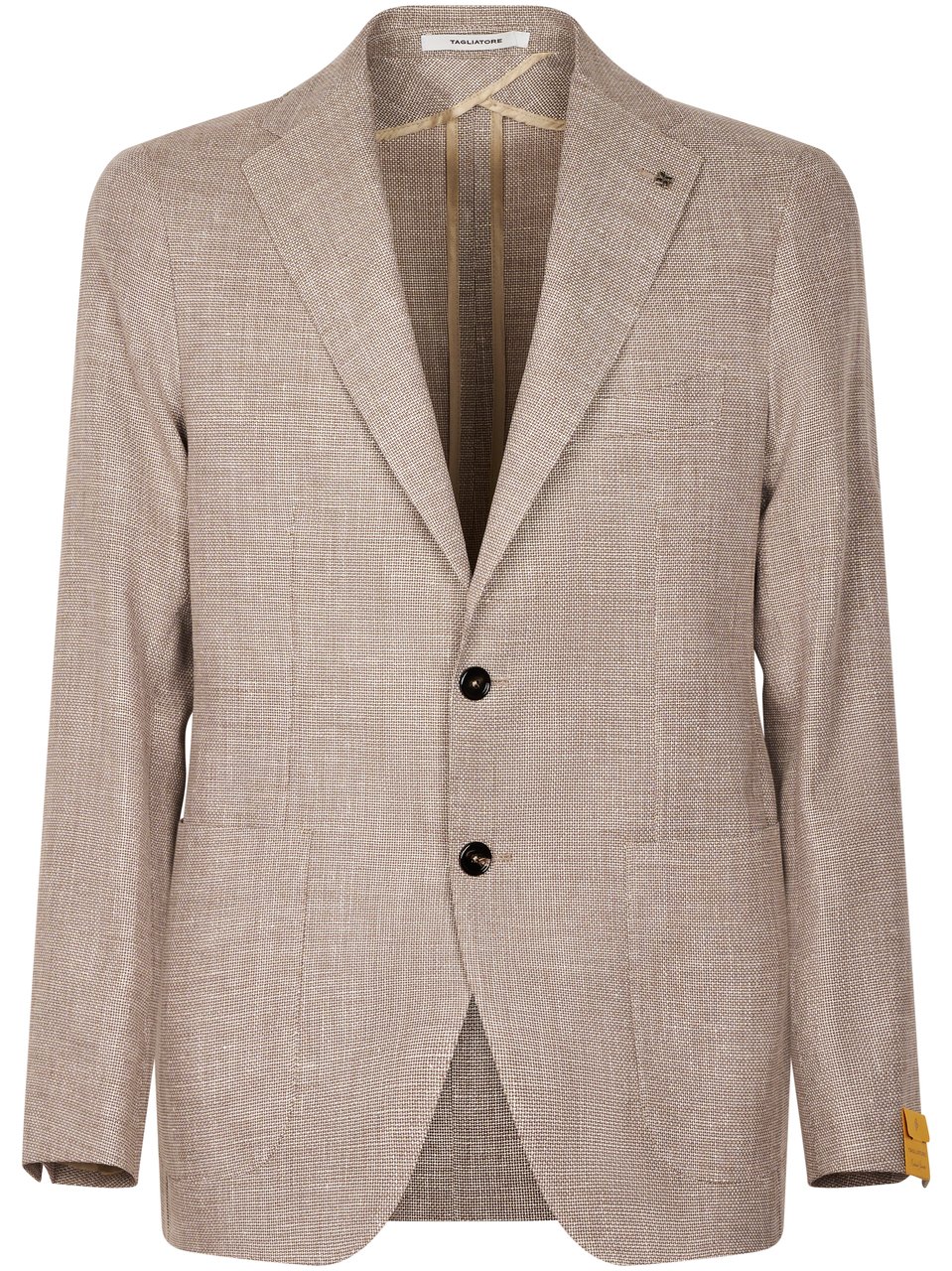 Tagliatore Tailored Dove Grey Jacket with Classic Notch Lapel Grijs