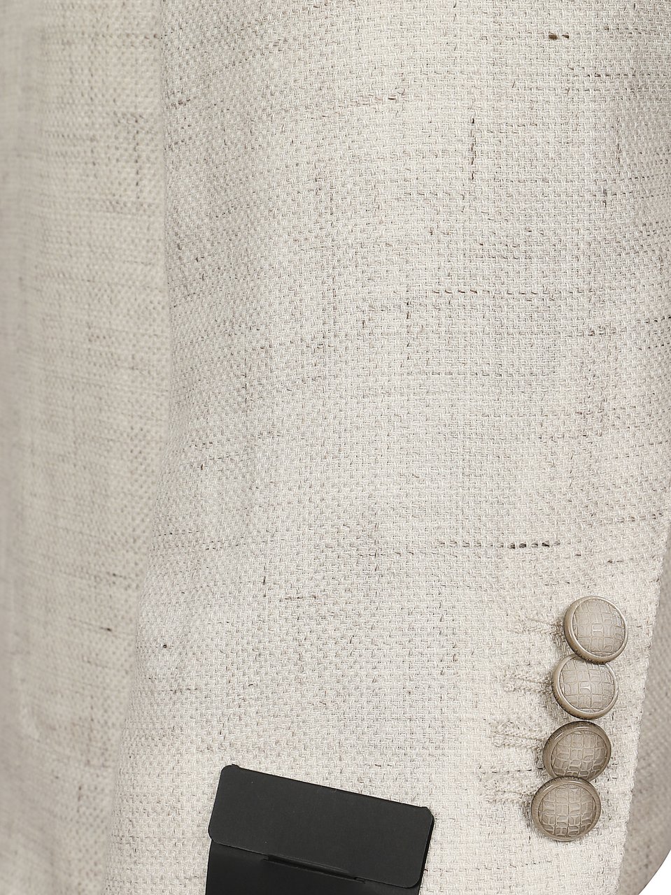 Tagliatore Beige Linen Wool Blend Blazer Wit