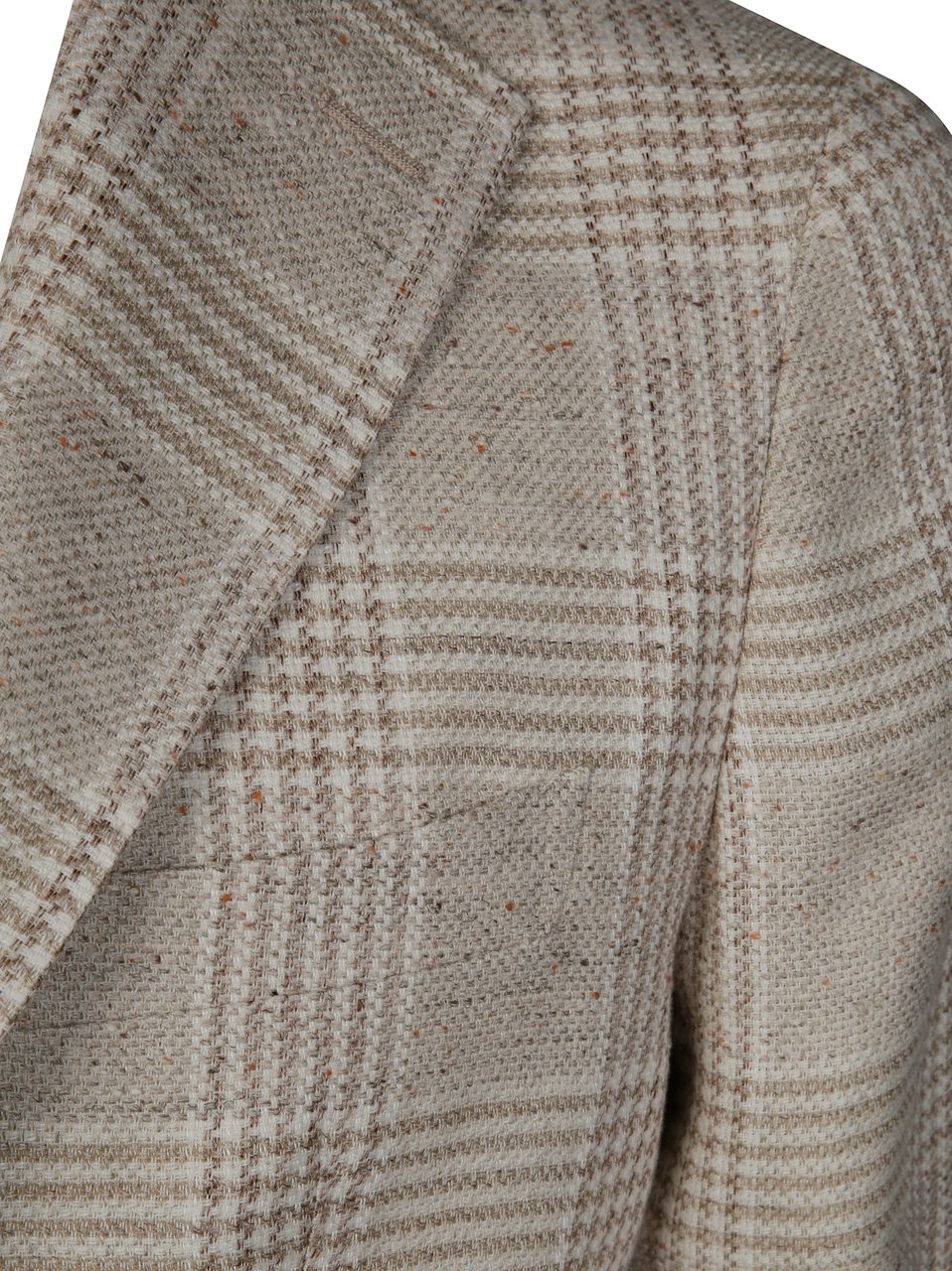 Tagliatore Slim-Fit Single-Breasted Plaid Jacket with Notch Lapels Grijs