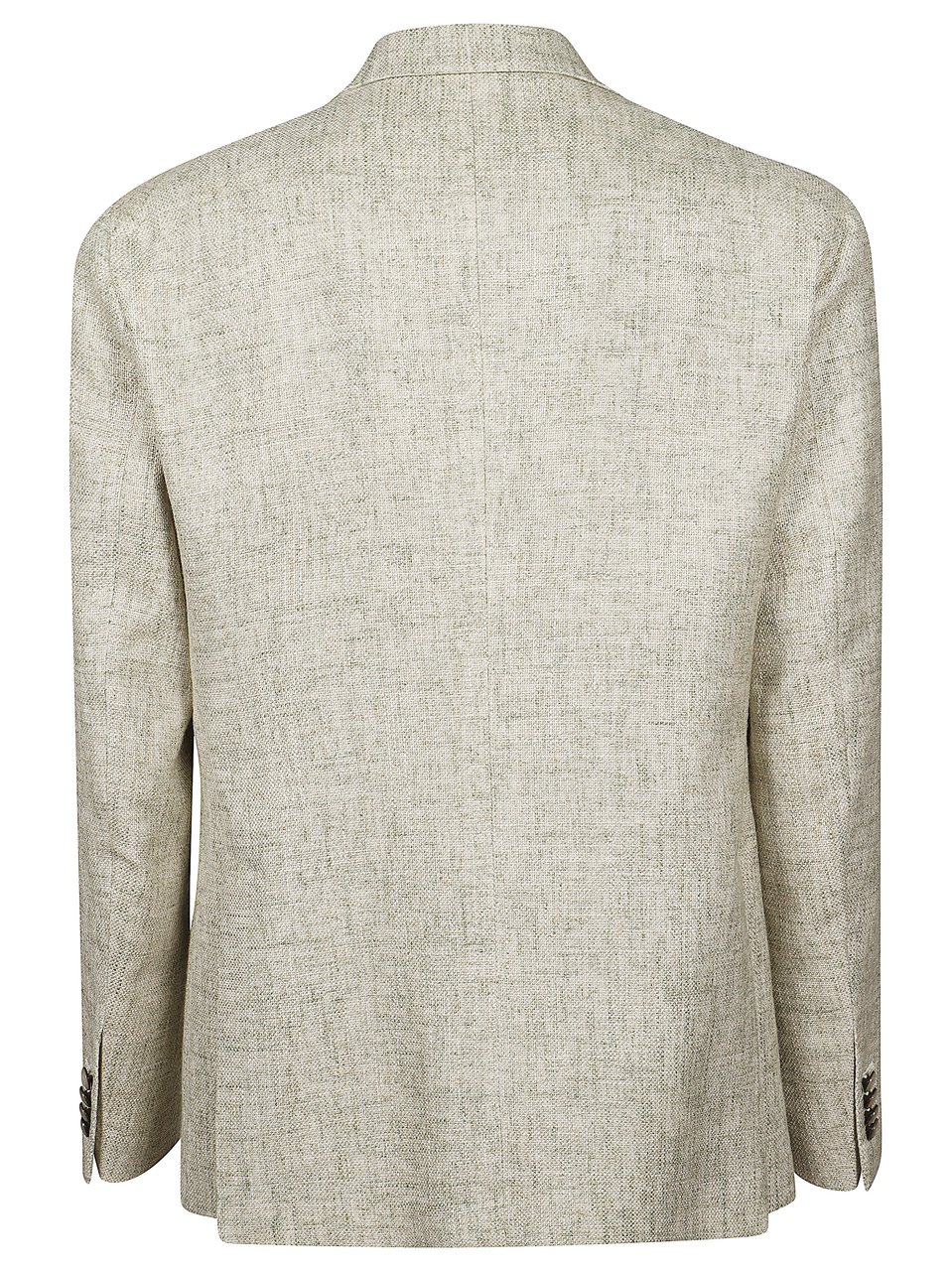 Tagliatore Beige Textured Single Breasted Jacket Grijs