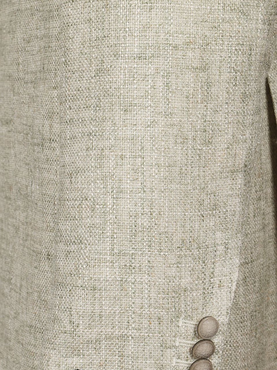 Tagliatore Beige Textured Single Breasted Jacket Grijs