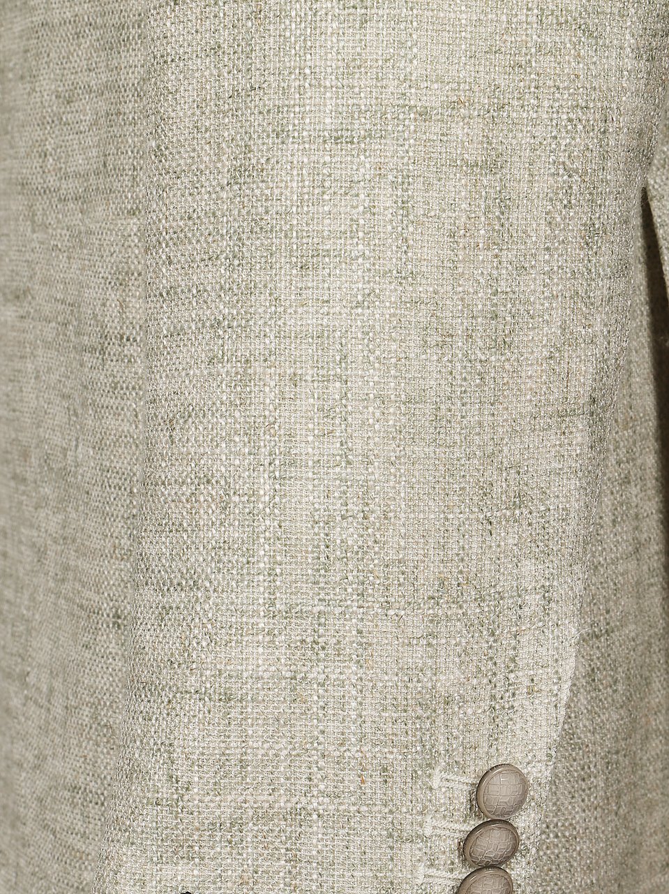 Tagliatore Beige Textured Single Breasted Jacket Grijs