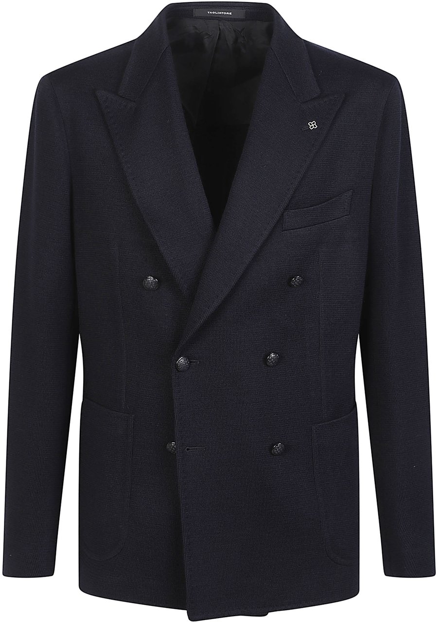 Tagliatore Montecarlo Jacket Blue Blauw