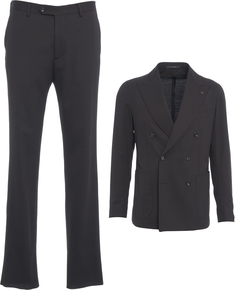 Tagliatore Double-breasted suit Bruin