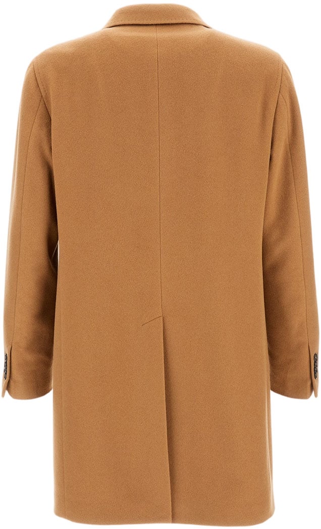 Tagliatore Single- Breasted Coat Bruin