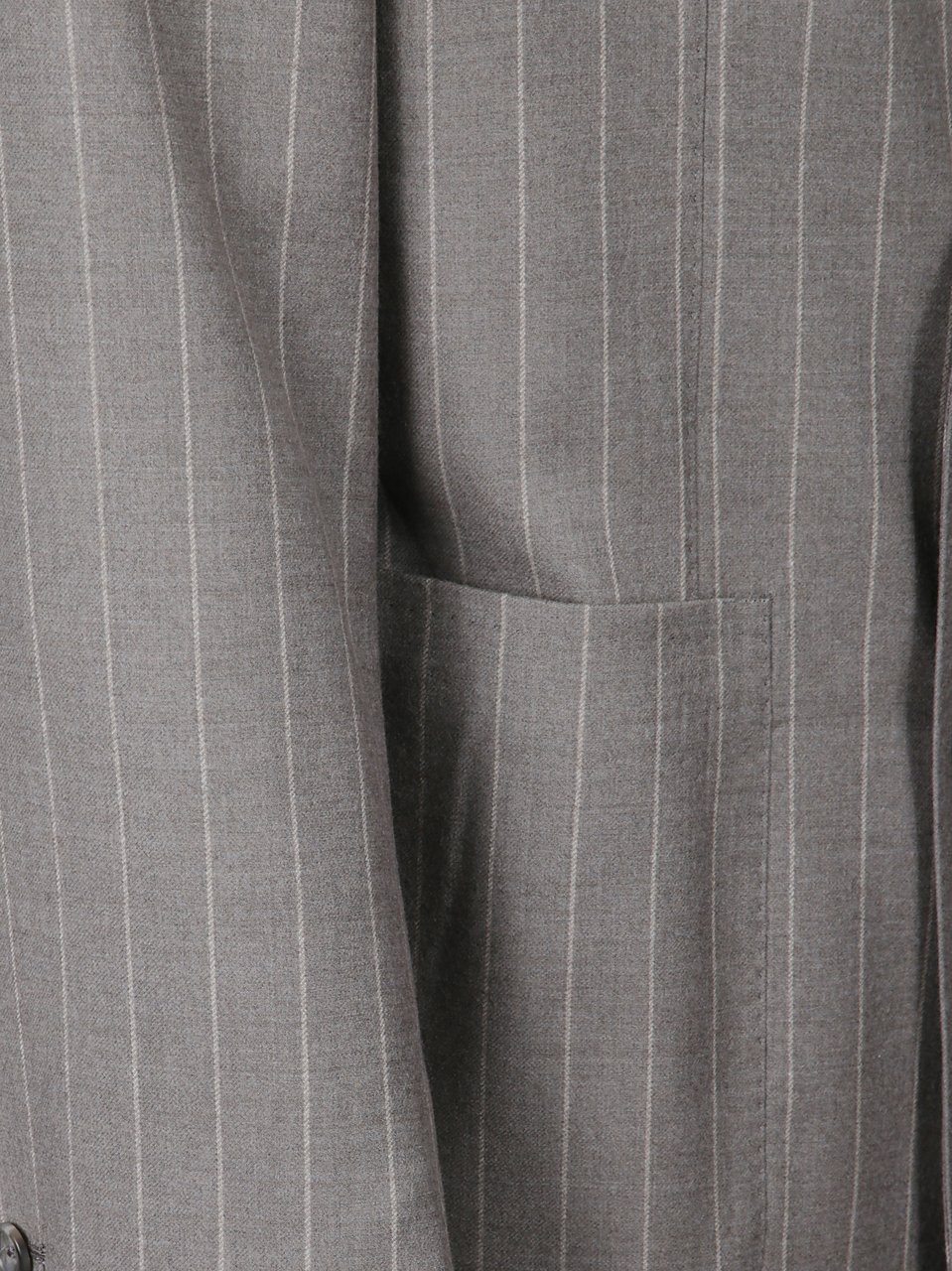 Tagliatore Montecarlo Pinstripe Double-Breasted Suit Grijs