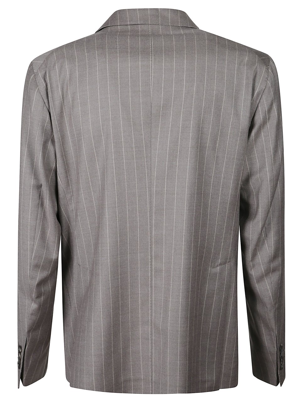 Tagliatore Montecarlo Pinstripe Double-Breasted Suit Grijs