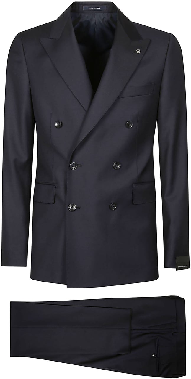Tagliatore Vesuvio Suit Blue Blauw
