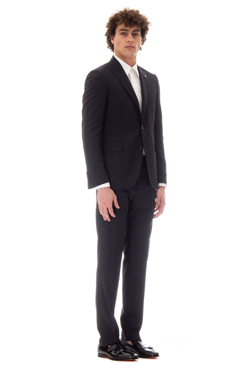 Tagliatore Virgin Wool Super 120’s Bruce Suit Zwart