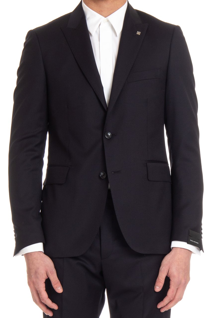 Tagliatore Virgin Wool Super 120’s Bruce Suit Zwart