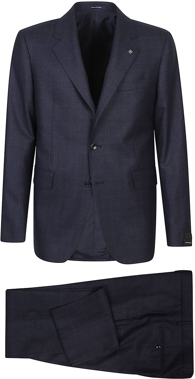 Tagliatore Napoli Suit Blue Blauw