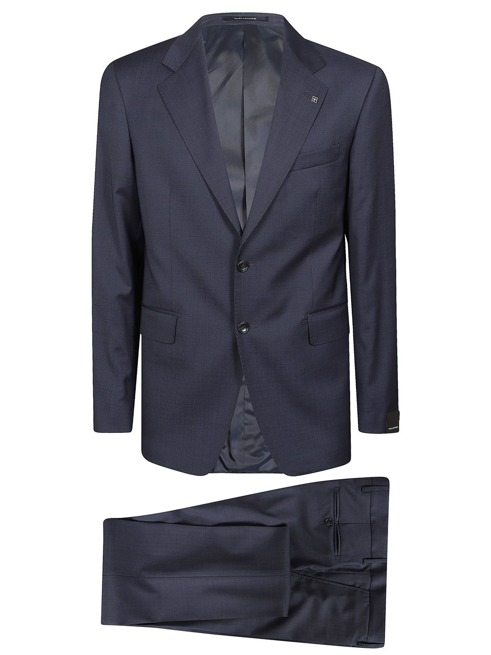 Tagliatore Dark Blue Single Breasted Suit Zwart