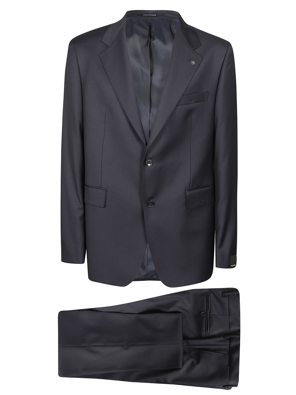 Tagliatore Dark Blue Tailored Notched Suit Grijs