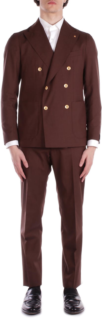 Tagliatore Dresses Brown Bruin