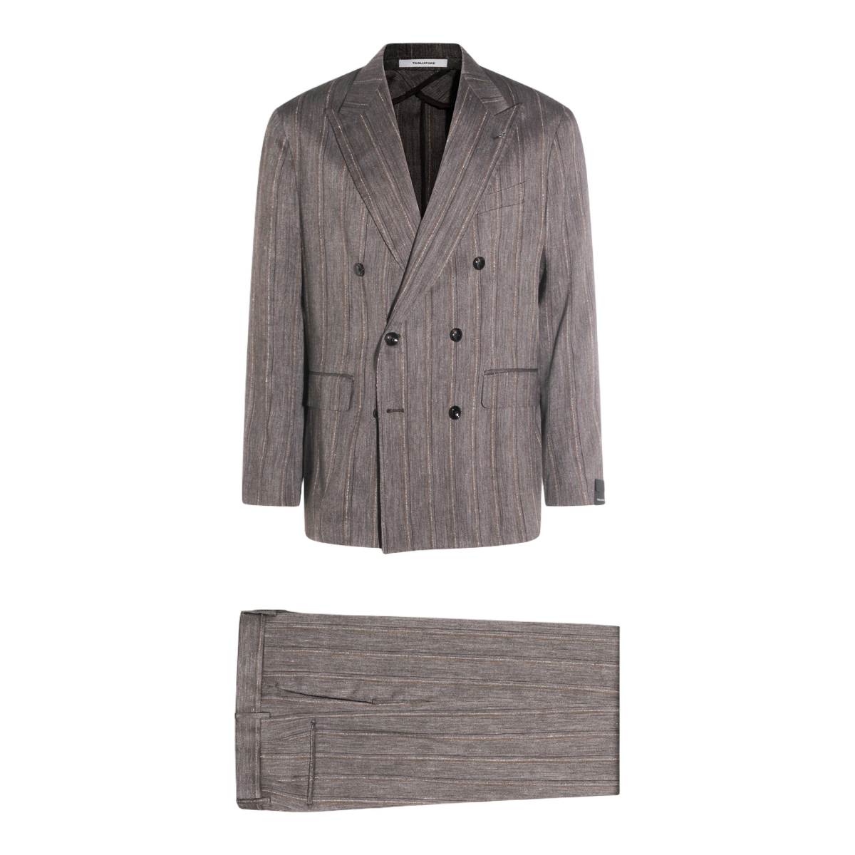 Tagliatore Tailored Men's Suits with Structured Fit Grijs