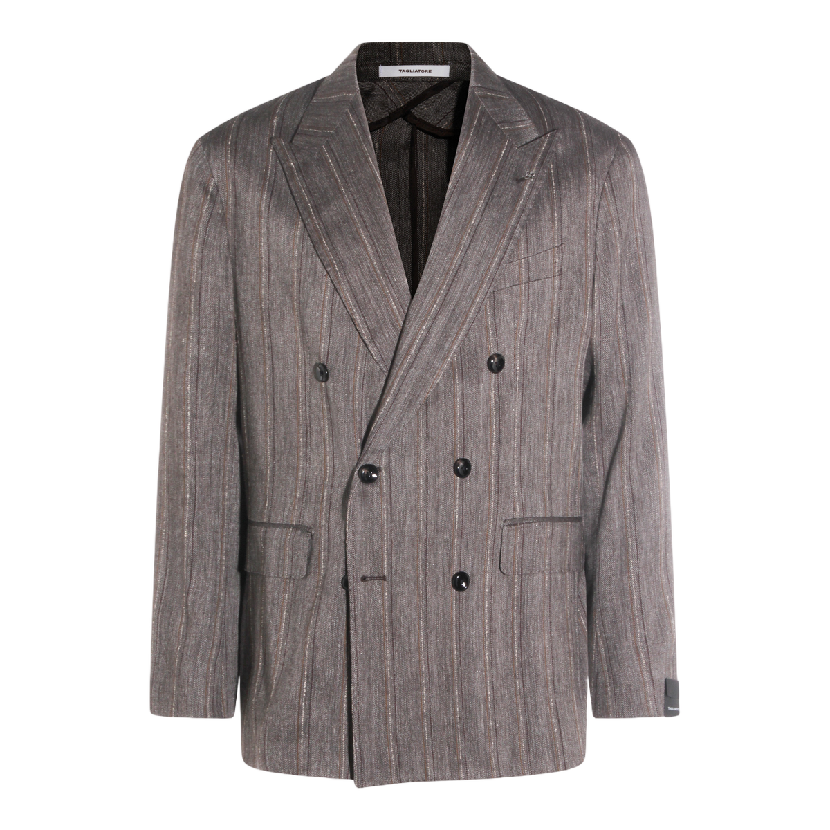 Tagliatore Tailored Men's Suits with Structured Fit Grijs