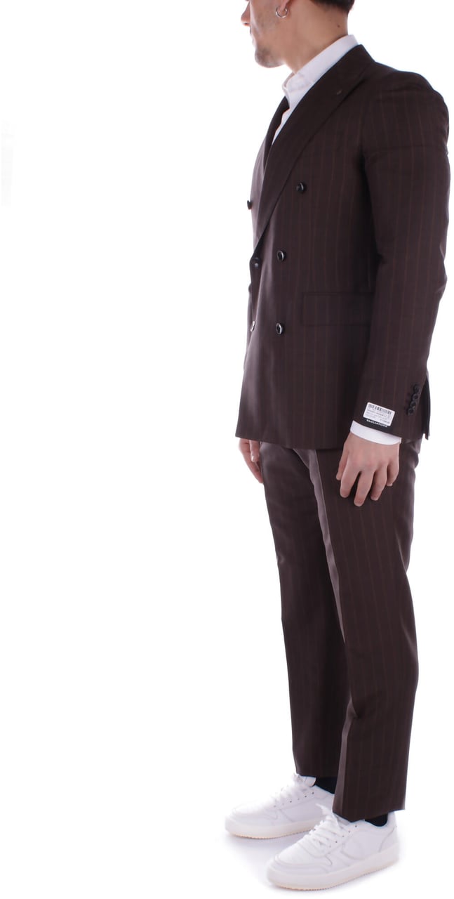 Tagliatore Dresses Brown Bruin