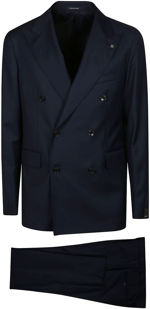 Tagliatore Vesuvio Suit Blue Blauw