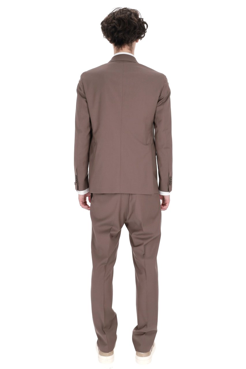 Tagliatore Vesuvio Super 100s Wool Double-Breasted Suit Roze