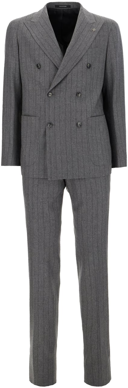 Tagliatore Tagliatore Embroidered stretch wool suit Divers